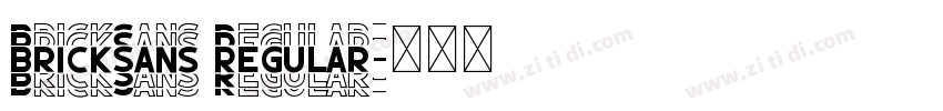 BrickSans Regular字体转换
